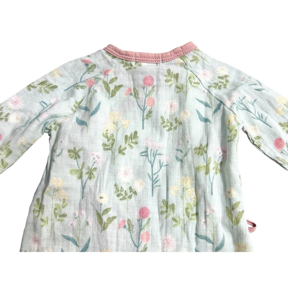 NEW Angel Dear Meadow Floral Wrap‎ Coverall Bodysuit Girls 0-3 Months - Picture 9 of 14